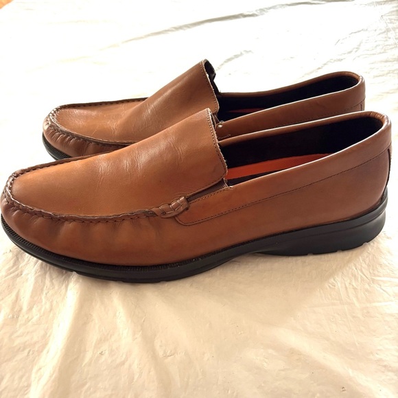 Rockport Palmer Venetian Brown Loafers Trutech shock absorbing SZ 15 NWOT